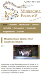 Mobile Screenshot of musikschule-ebern.de